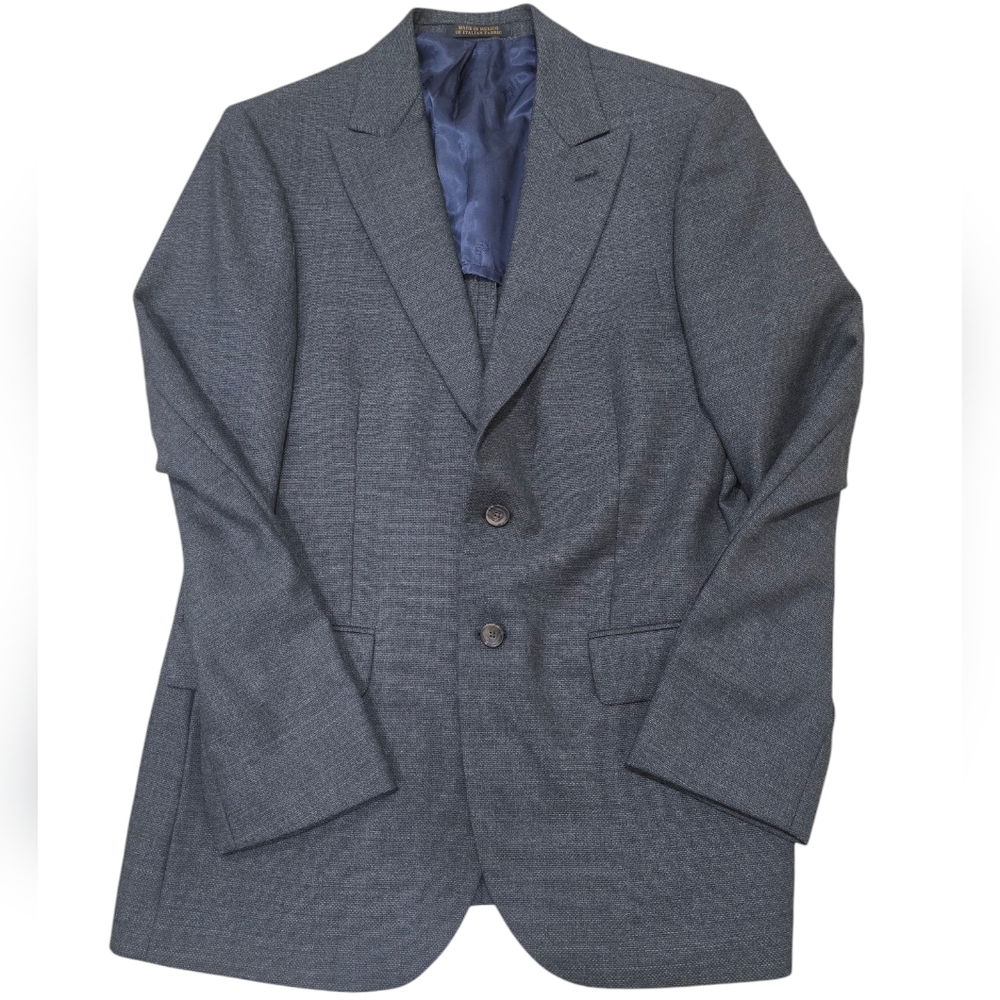 Joa‎ A Bank Reserve Sport Coat Blazer 38R Mens Gray Check 100% Wool